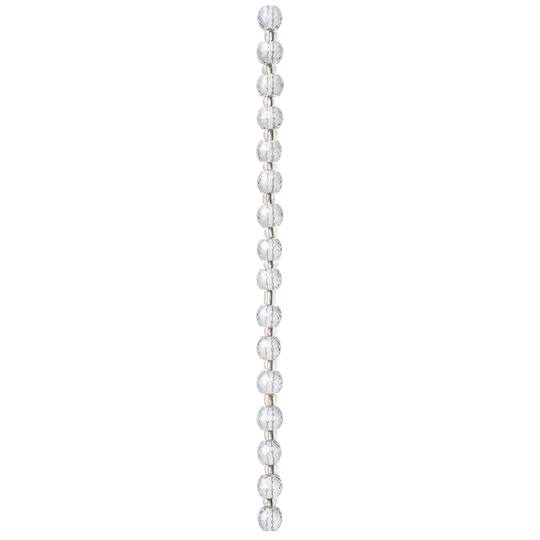 12 Pack: Light Blue Glass Faceted Rondelle Beads, 8mm by Bead Landing™